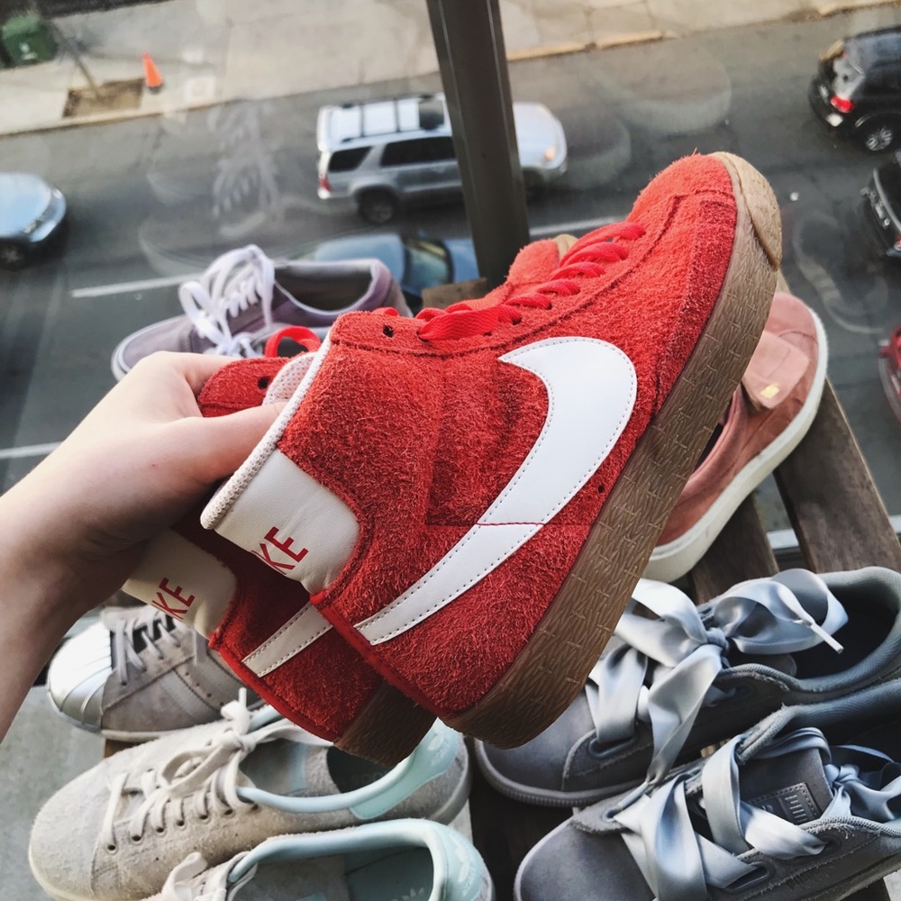 Nike suede blazer shoes